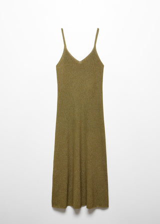 Vestido de Tirantes con Tejido de Punto