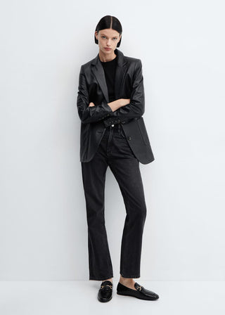 Mocasín de Piel con Estampado Animal Print