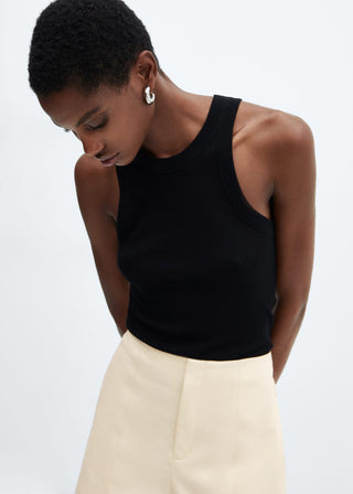 Short Recto Talle Alto con Bolsillos