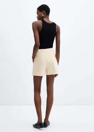 Short Recto Talle Alto con Bolsillos