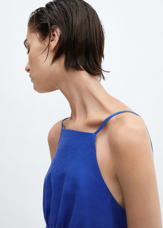 Vestido Corto con Tirantes Ajustables