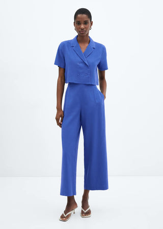 Pantalón Wide Leg con Cintura Elástica