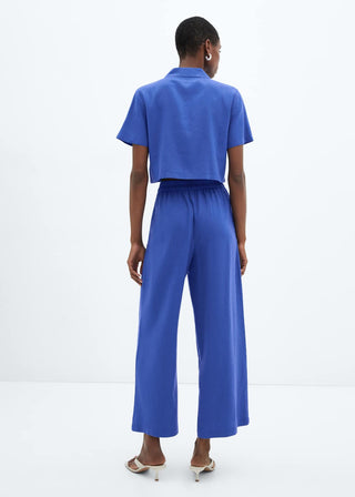 Pantalón Wide Leg con Cintura Elástica