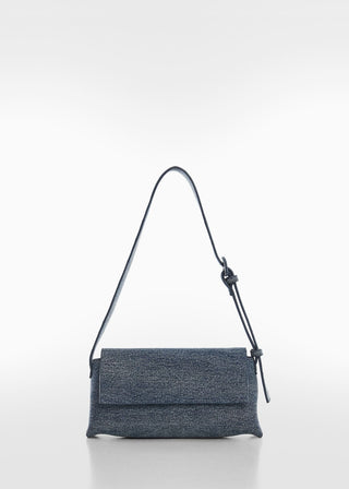 Bolso Denim con Detalle de Solapa