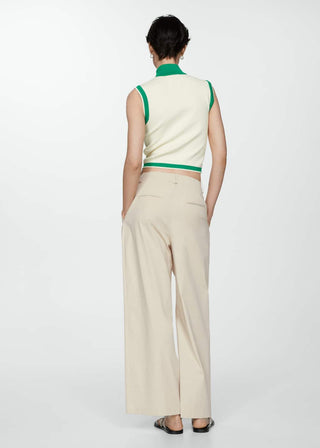 Camiseta Cuello Perkins con Cremallera