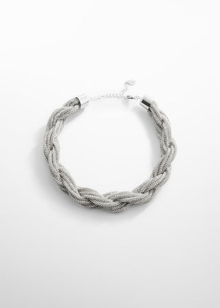 Collar con Efecto Trenzado