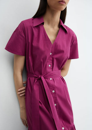 Vestido Camisero con Detalle de Cinturón
