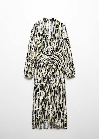 Vestido Manga Larga con Estampado