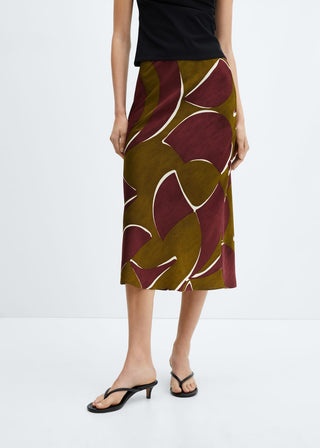 Enagua Satinada con Estampado