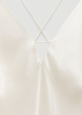 Vestido Lencero con Espalda Cruzada