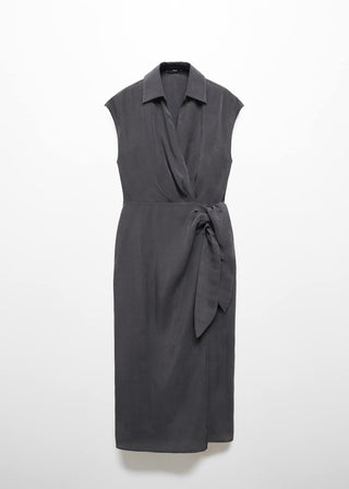 Vestido Cruzado Manga Corta