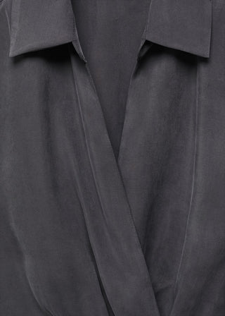 Vestido Cruzado Manga Corta