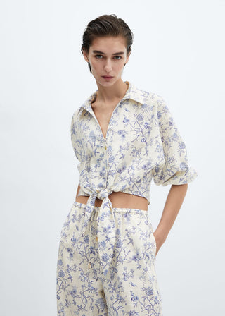 Pantalón con Cintura Elástica Estampado