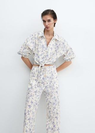 Pantalón con Cintura Elástica Estampado