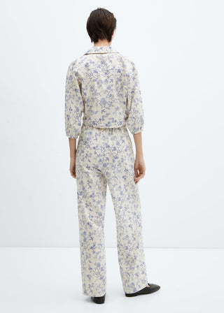 Pantalón con Cintura Elástica Estampado