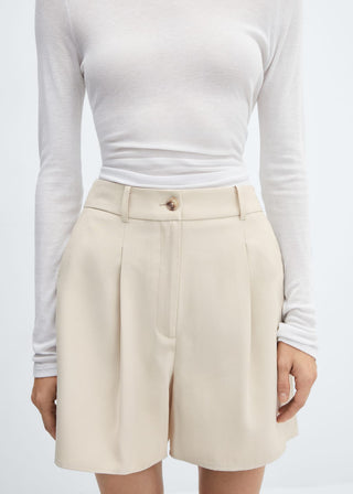 Short Talle Alto con Plisados