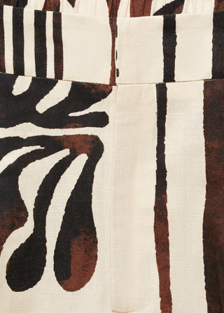 Pantalón con Estampado de Algodón