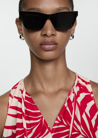 Vestido con Cintura Elástica Estampado Floral