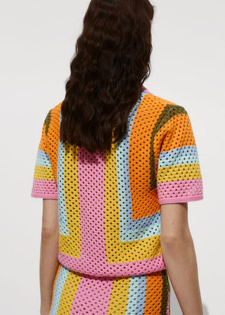 Polo Manga Corta de Crochet