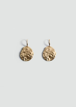 Aretes de Moneda con Textura