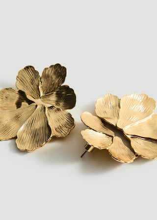 Aretes de Flores con Textura