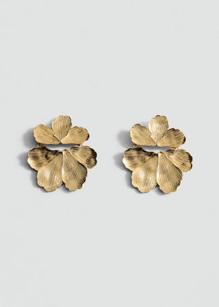 Aretes de Flores con Textura