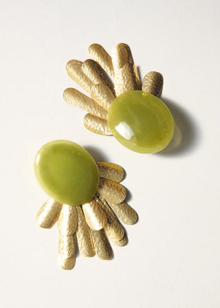 Aretes Cascada con Diseño Circular