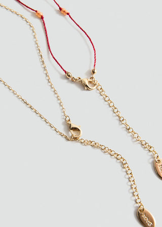 Collar Doble Colgante Combinado