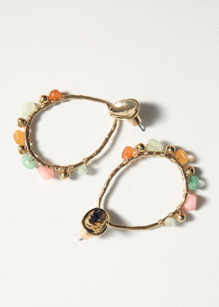 Aretes Colgantes con Detalle de Borlas