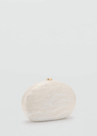 Bolso Clutch Ovalado de Resina