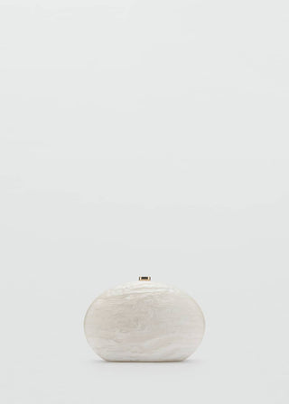 Bolso Clutch Ovalado de Resina