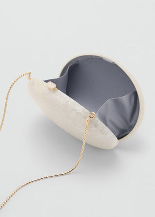 Bolso Clutch Ovalado de Resina