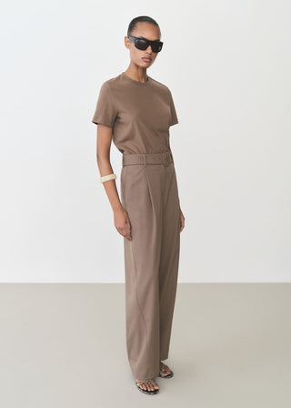 Camiseta Cuello Redondo de Algodón