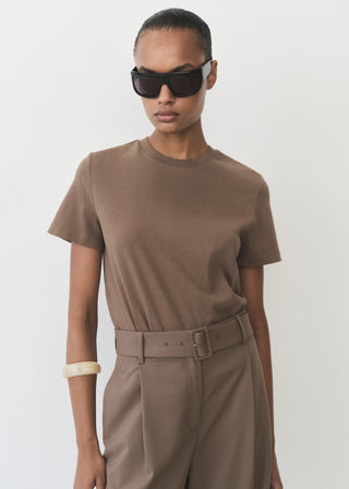 Camiseta Cuello Redondo de Algodón