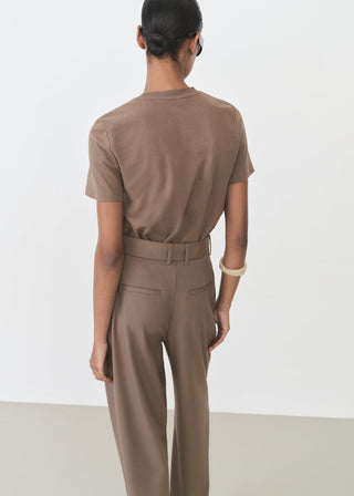 Camiseta Cuello Redondo de Algodón