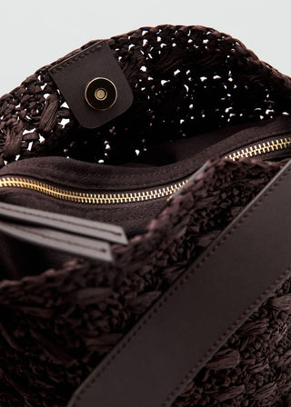 Bolso de Hombro con Fibra Natural