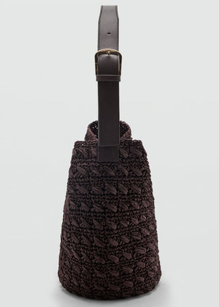 Bolso de Hombro con Fibra Natural