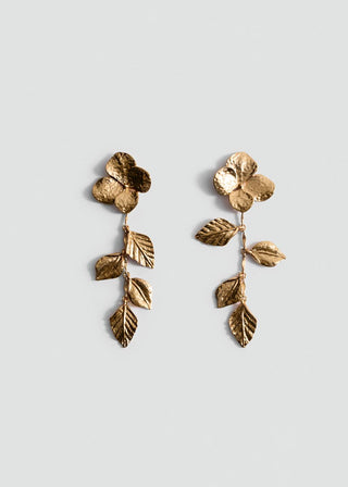 Aretes Colgantes con Diseño de Flor