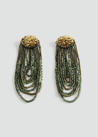 Aretes Cascada con Abalorios