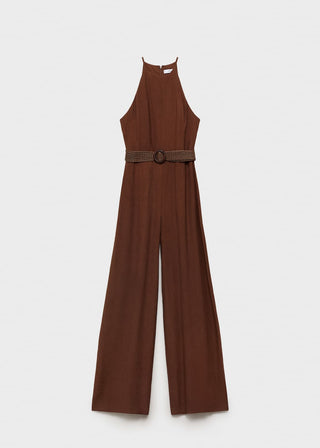 Enterizo Cuello Halter con Cinturón