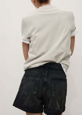 Shorts Denim Mom Fit Talle Alto