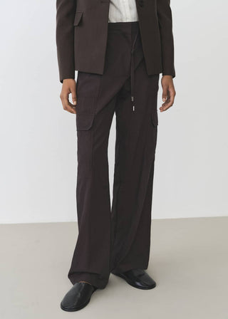 Pantalón Talle Medio con Cintura Elástica