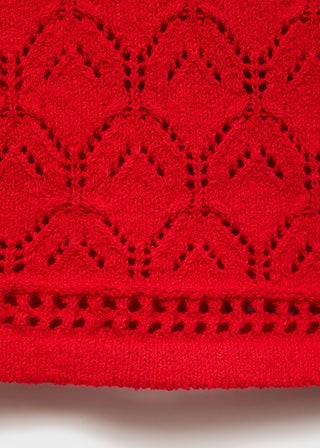 Blusa de Punto con Detalles Calados