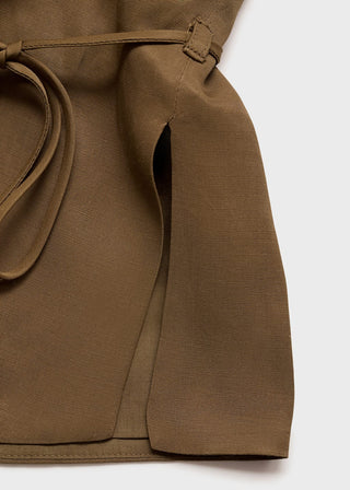 Blusa Cuello Redondo con Cinturón