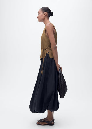 Blusa Cuello Redondo con Cinturón