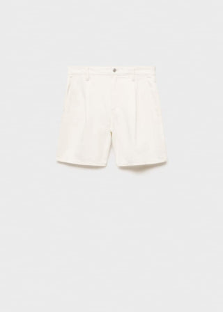 Short Denim con Pinzas Delanteras