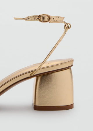 Sandalias de Tacón con Tiras Cruzadas