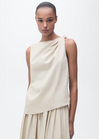 Blusa de Nudo con Algodón
