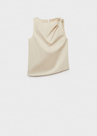 Blusa de Nudo con Algodón