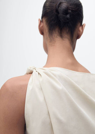Blusa de Nudo con Algodón